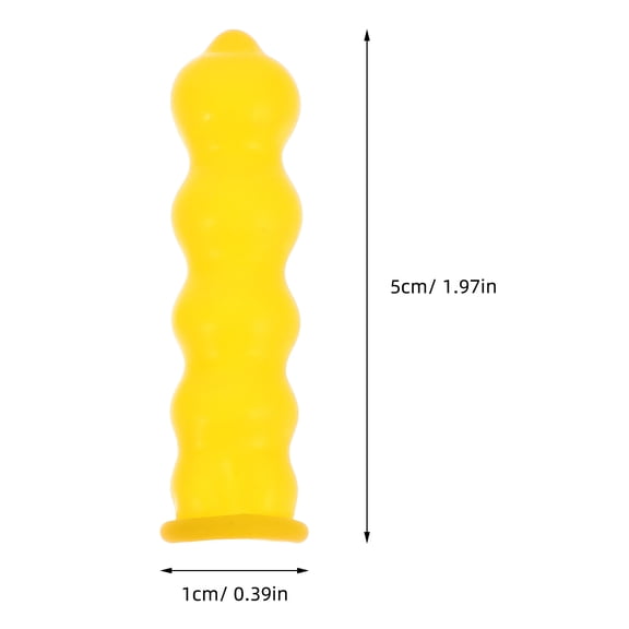 AURARMLET 80Pcs Caulk Cap Sealer Covers Yellow Latex Leakproof Caps for Caulk Tubes