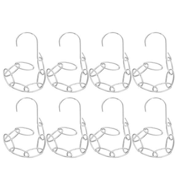 AURARMLET 8Pcs Adjustable Metal Wardrobe Hanging Rail for Closet Space Organization