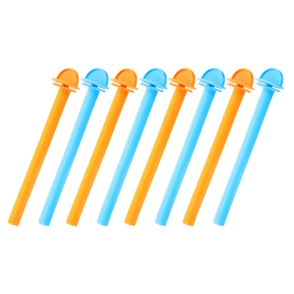 AURARMLET Plastic Parrot Cage Perches Set, Round Bird Perch with Assorted Colors for Bird Activity and Enrichment