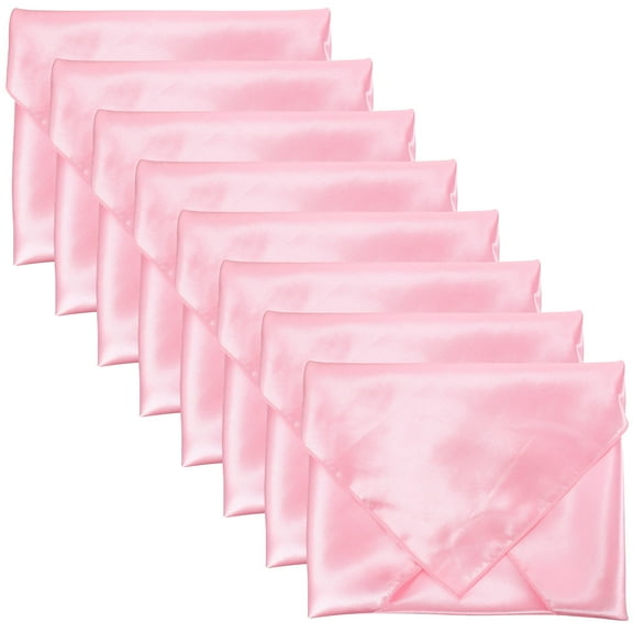 AURARMLET 8Pcs Pink Cloth Dinner Napkins for Dining Table Use in Home and Restaurant 17x17in