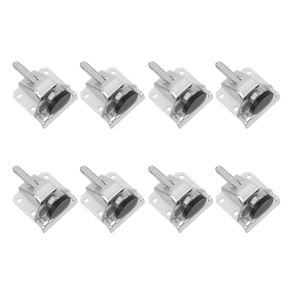 AURARMLET Furniture Leg Levelers, Silver, Cold Rolled Steel, Effortless Installation, Precise Adjustment, 8Pcs