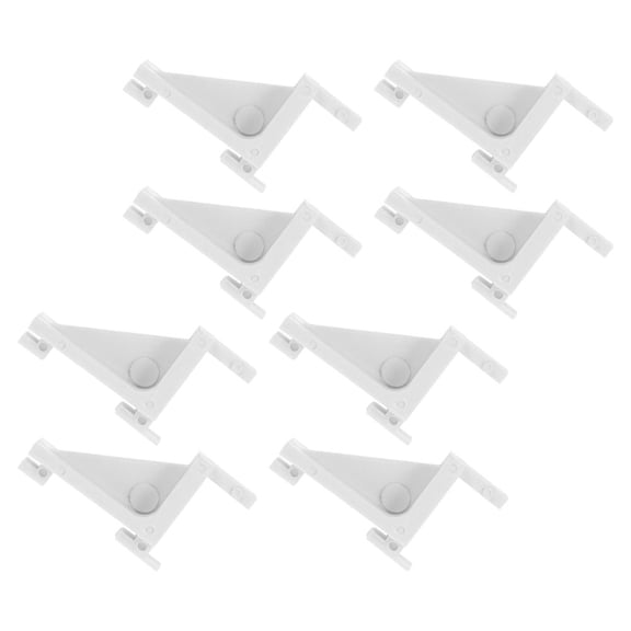 AURARMLET 8Pcs White Plastic Refrigerator Shelf Spacers for Freezer Shelf Support and Space Optimization