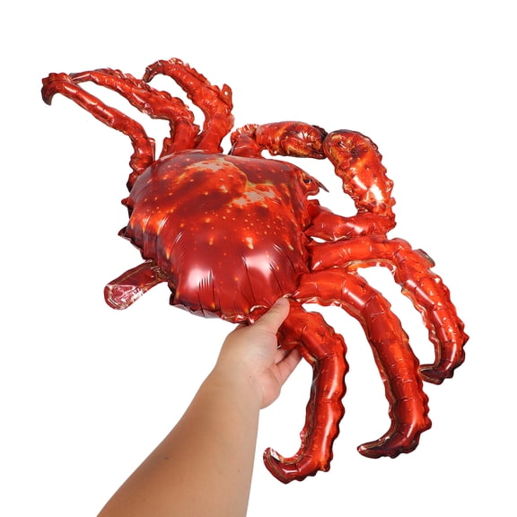 AURARMLET Inflatable Red Crab Foil Balloons for Party Decorations and Beach Events