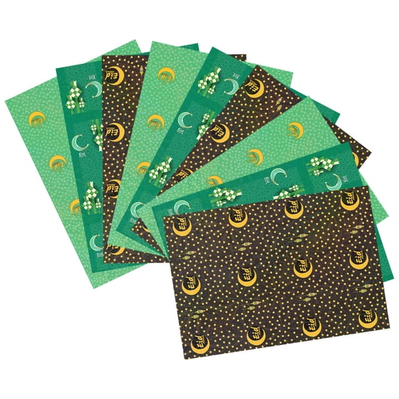 AURARMLET 9 Sheets Wrapping Paper Set with Multiple Festive Patterns for Birthdays, Holidays, Wrapping and Craft Projects