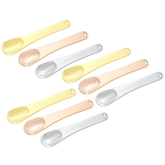 AURARMLET Face Cream Spoon Makeup Spoon Zinc Alloy Facial Cream Scoop Women 9PCS