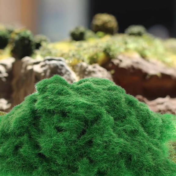 AURARMLET Mini Static Grass for Architectural Models and School Projects, Plastic Scenery Turf for Dioramas