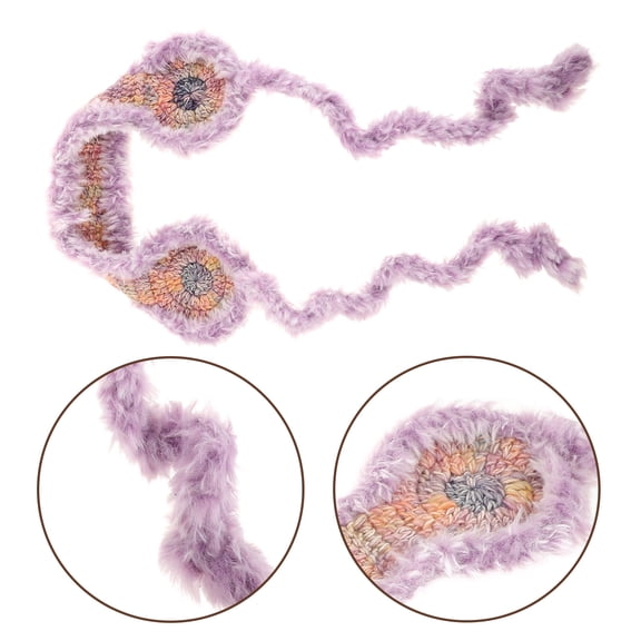 AURARMLET Lavender Ear Muffs for Men Adjustable Polyester Winter Ear Warmers with Gradient Design