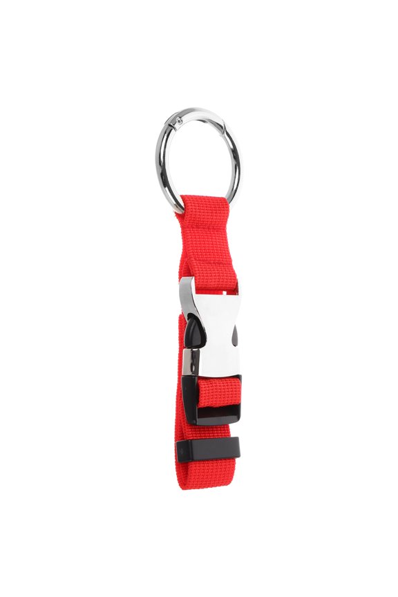 Adjustable Red Luggage Strap, Nylon Material, Easy to Attach, Anti-Loss, Stylish and Simple