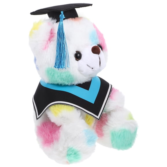 AURARMLET Adorable Cartoon Bear Plush Blue 1Pack for Graduation Season