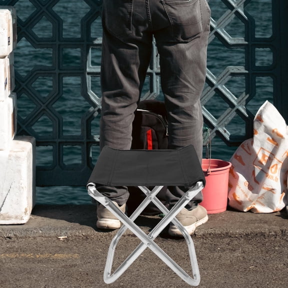 AURARMLET Balcony Terrace Seat Folding Chair with 600D PVC Oxford Cloth and Aluminum Tubes