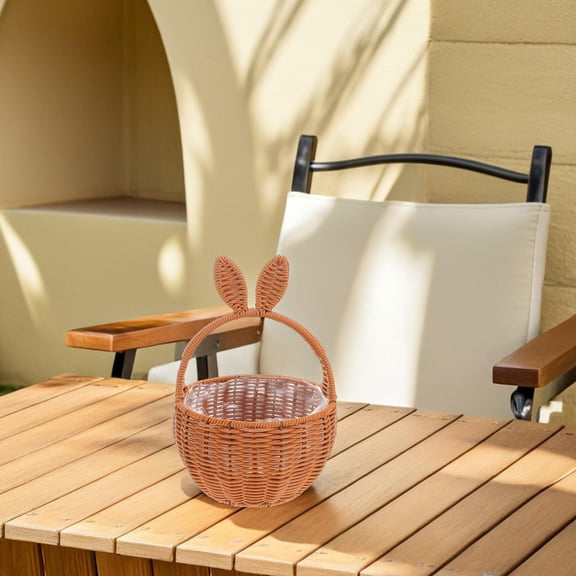 AURARMLET Animal Basket Light Brown For Storage And Outdoor Use 1Set