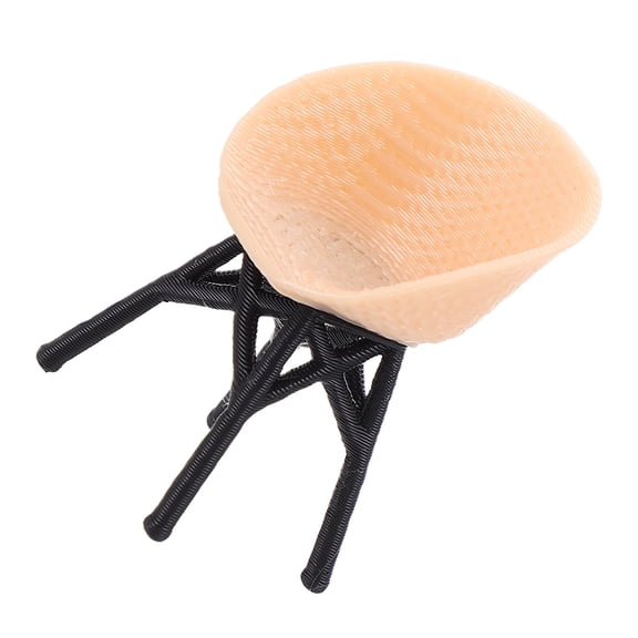 AURARMLET Dollhouse Chairs Khaki Pla Realistic Simulation for Model Makers and Display 1Pcs