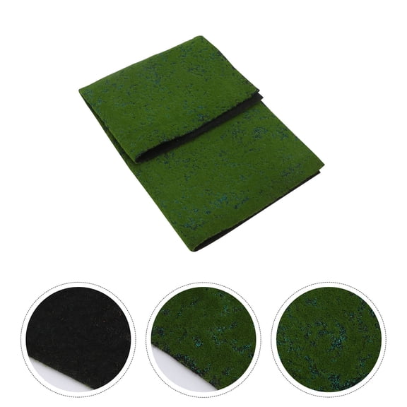 AURARMLET Artificial Moss Sheet Olive Green for Indoor Home Office Garden Decor and Model Making Craft Supplies