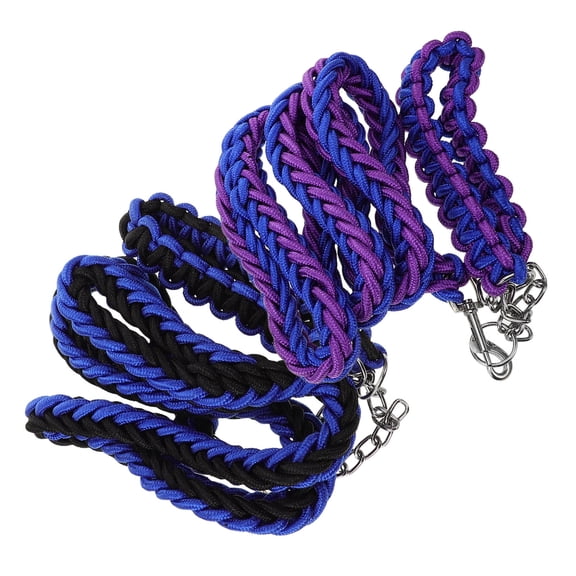 AURARMLET Assorted Color Nylon Dog Tether for Camping and Outdoor Use Perfect for Pet Walking and Training 2pcs
