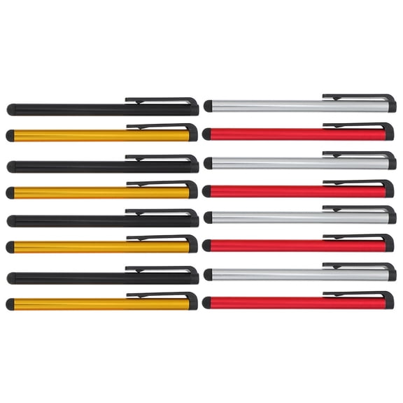 AURARMLET Universal Capacitive Pen for Touch Screens, Assorted Colors, 16Pcs