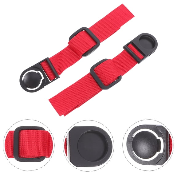 AURARMLET Red Nylon Adjustable Backpack Shoulder Straps Set for Students, School, Travel, and Everyday Use