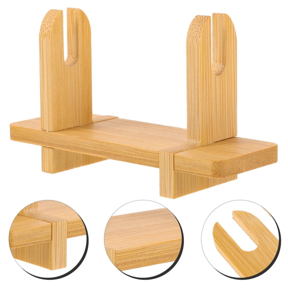 AURARMLET Beige Bamboo Multifunctional Kitchen Cutter Rack for Organized Countertops