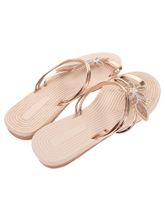 Beach Sandals - Women's Comfortable Toe Ring Sandals for Beach Outings 1 Pair