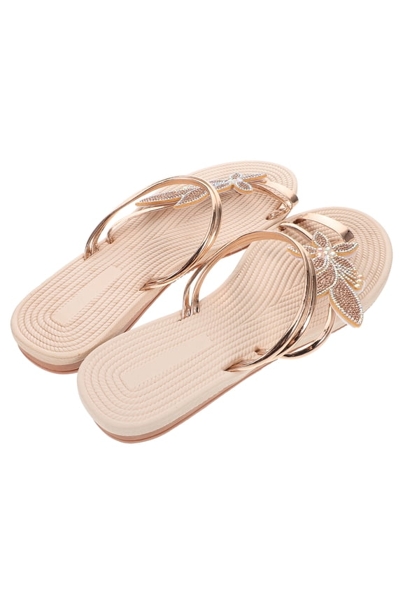 Beach Sandals - Women's Comfortable Toe Ring Sandals for Beach Outings 1 Pair