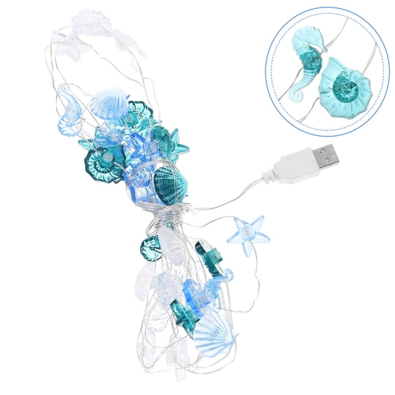 AURARMLET Multi PP Beach String Lights, Decorative Lighting for Home and Garden, 1 Piece