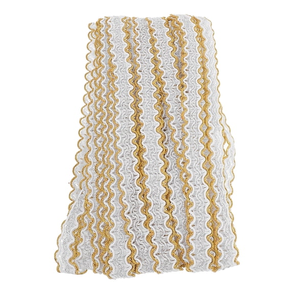 AURARMLET Beige Polyester Decorative Sewing Trim for Clothing and Crafts Lace Braid Trim 1.5 Inches