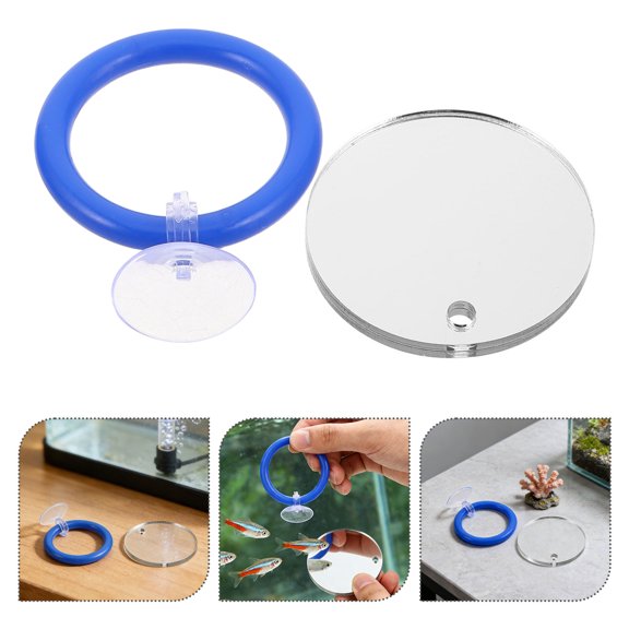 AURARMLET Betta Mirror Accessory, Interactive Training Set with Cup for Aquarium
