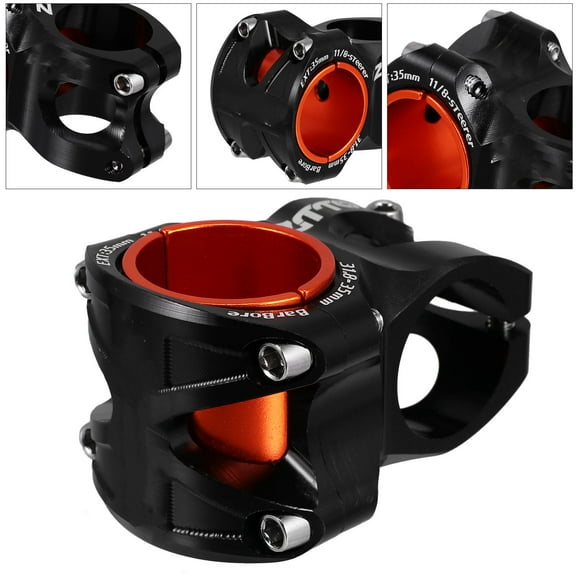 AURARMLET Black Aluminum Alloy Bike Stem Riser Handlebar Extension for Mountain Bike Flexible Steering