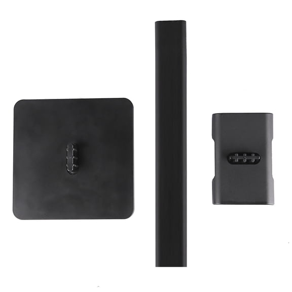 AURARMLET Black Aluminum Headset Stand with Sturdy Pedestal Compact Earphone Holder for Desk Organization