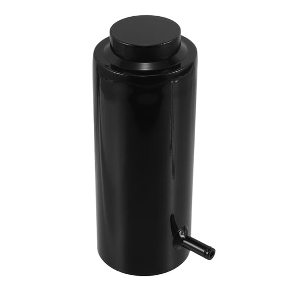 AURARMLET Car Radiator Overflow Tank Aluminum Coolant Reservoir Black Universal Fit with Easy Installation