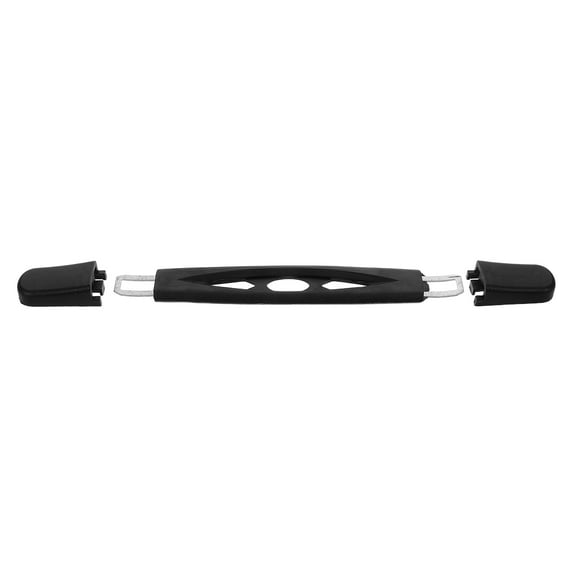 AURARMLET Black Handle for Luggage and Handbags, Comfortable Grip, Plastic and Zinc Alloy Replacement, Size 70-100mm