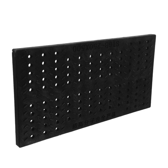 AURARMLET Black Plastic Drain Grate Panel for Garden Gutter Downspout Diverter Non Slip Durable Design 12.5 x 6 Inches