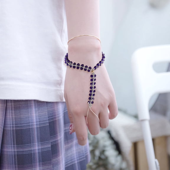 AURARMLET Boho Beaded Bracelet Handmade Minimalist Stretch Bangles for Women Beach Party Friendship Jewelry