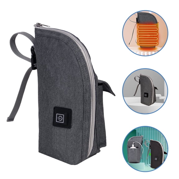AURARMLET Bottle Warmer For Breastmilk Oxford Cloth Grey For Parents 1Pack