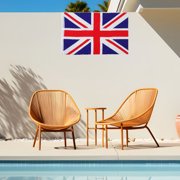 AURARMLET British Union Jack Polyester Outdoor Decorative Hanging Flag 60x90cm