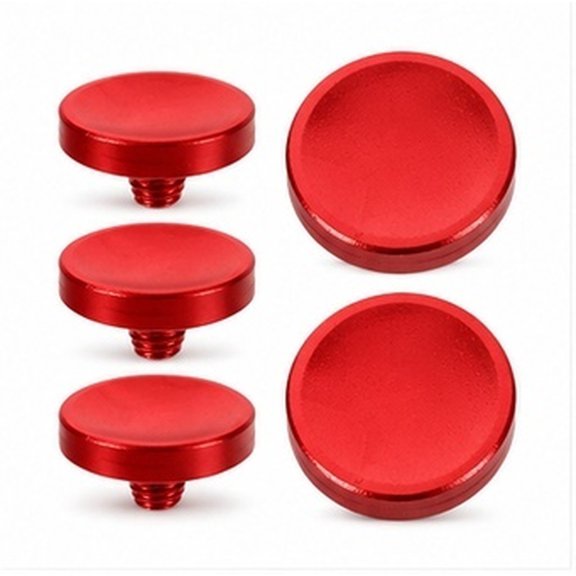 AURARMLET 5-Pack Red Aluminum Alloy Camera Shutter Release Buttons, Screw- Kit for Digital Cameras