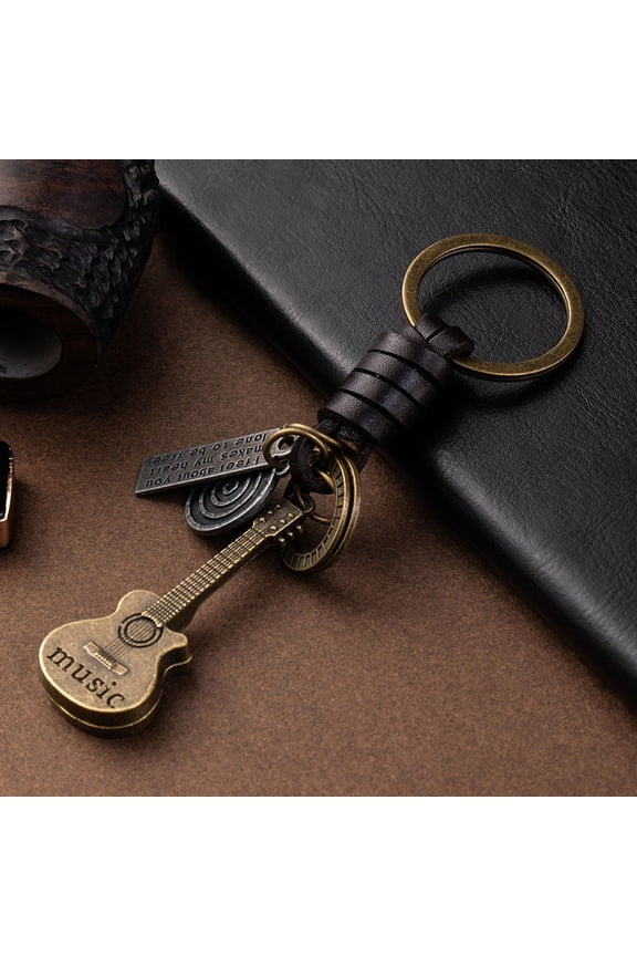 Multi-Color Guitar Shaped Keychain Pendant for Bags, Car, and Keys, 1 Piece Hanging Accessory