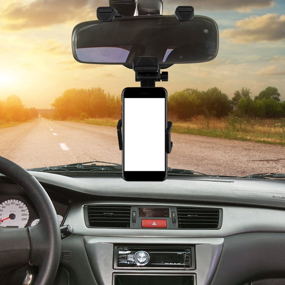 AURARMLET Car Phone Holder Black Grip Mount for Hands-Free Use and Safe Driving Compatible with Smartphones