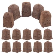 AURARMLET 40 Pcs Seed Starter Blocks, Germination Growing Sheets, Dark Brown Cotton Soil Plugs for Plants, Garden Nursery