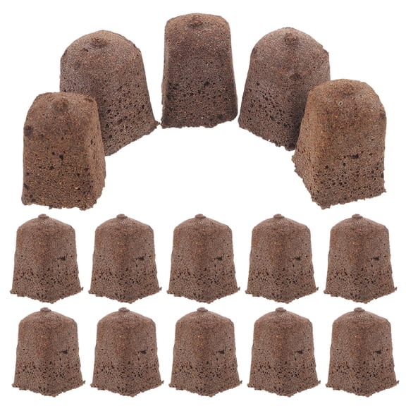 AURARMLET 40 Pcs Seed Starter Blocks, Germination Growing Sheets, Dark Brown Cotton Soil Plugs for Plants, Garden Nursery