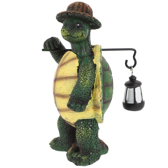 AURARMLET Cartoon Turtle Figurine Decorative Home Ornament, 1 Piece Cute Animal Statue