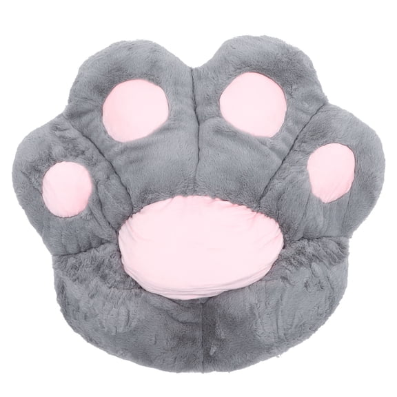AURARMLET 1Pc Comfortable Grey Cat Paw Shape Cushion Seat Pad for Home Office Sofa Chair