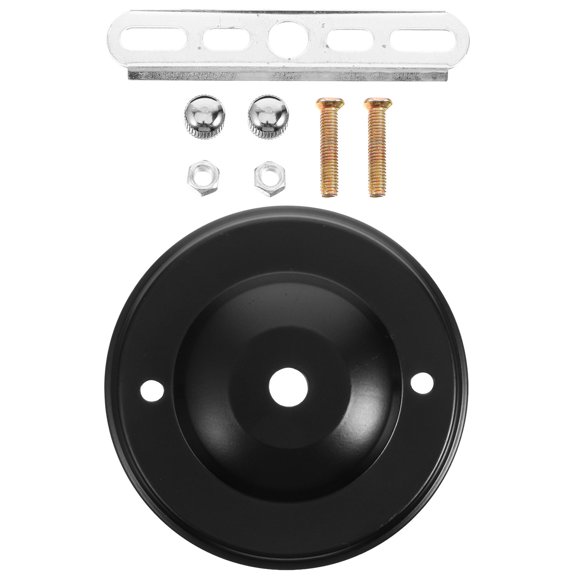 AURARMLET Durable Iron Ceiling Cover Plate for Pendant Lights Black 1Set