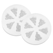 AURARMLET Cheese Shape Silicone Mold 2pcs Creative DIY for Cake and Chocolate