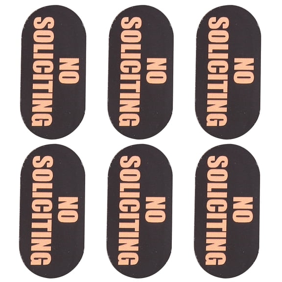 AURARMLET No Soliciting Sticker PVC Multi-Color for Door and Window Home Use