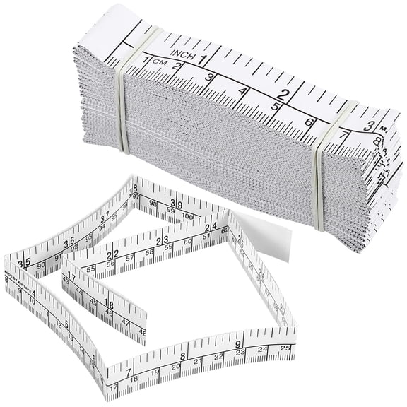 AURARMLET 25 Pcs Multi-Use Clothing Measuring Tape Paper Ruler for Sewing Tailoring Crafts