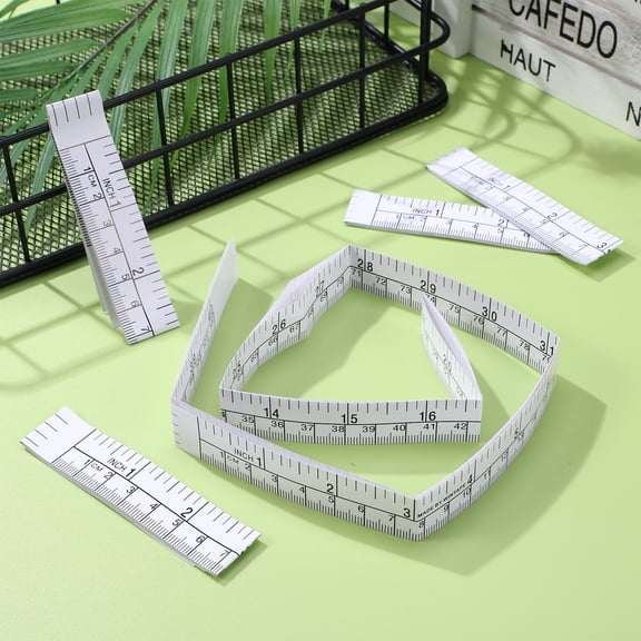 AURARMLET 25 Pcs Multi-Use Clothing Measuring Tape Paper Ruler for Sewing Tailoring Crafts