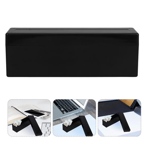 AURARMLET Coin Storage Box Coin Collection Box Black Simple Design for Banknotes 1Pack