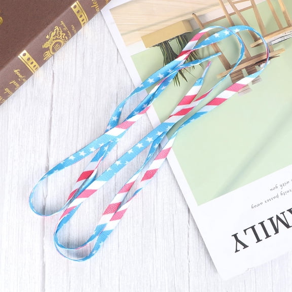 AURARMLET Colorful Shoe Laces 2 Pair of Fun Polyester Braided Shoestrings for Sneakers