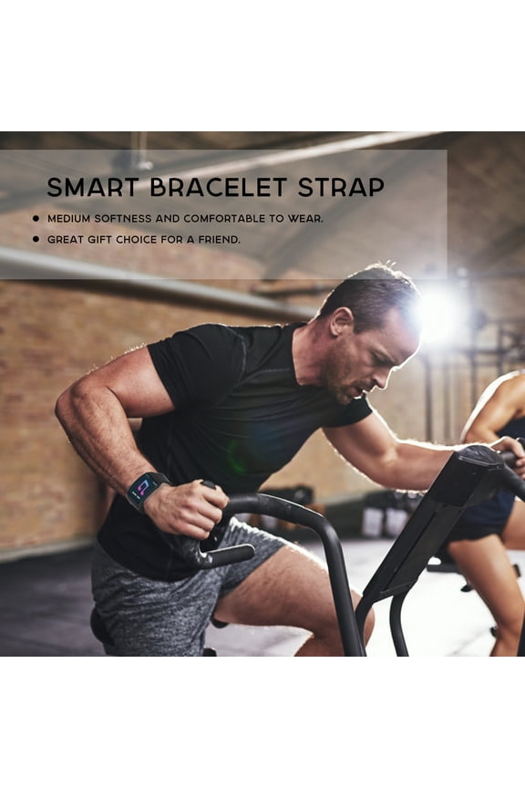 Comfortable Black Smart Watch Band Strap Made from Environmental Tpe Material