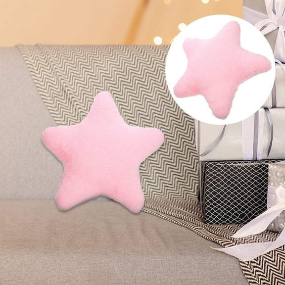 AURARMLET Cozy Star Shaped Throw Pillow Plush Accent Cushion for Bedroom and Living Room Decor 2pcs